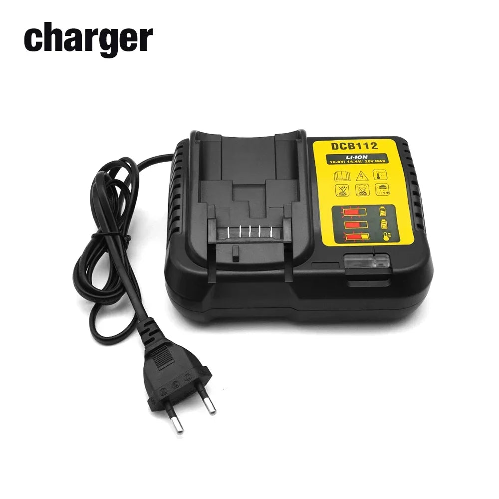 New DCB200 20V 4Ah/6Ah/12Ah Lithium Replacement Battery For Dewalt 18V DCB200 DCB180 DCB181 DCB182 DCB184 DCB201 DCB206