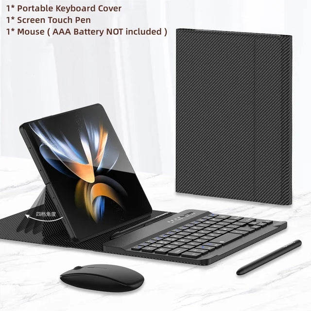 Wireless Keyboard for Honor Magic V3 5G Vs3 V2 RSR Vs2 Vs Ultimate Folding Holder Leather Case Keyboard with Pencil Slot Mouse