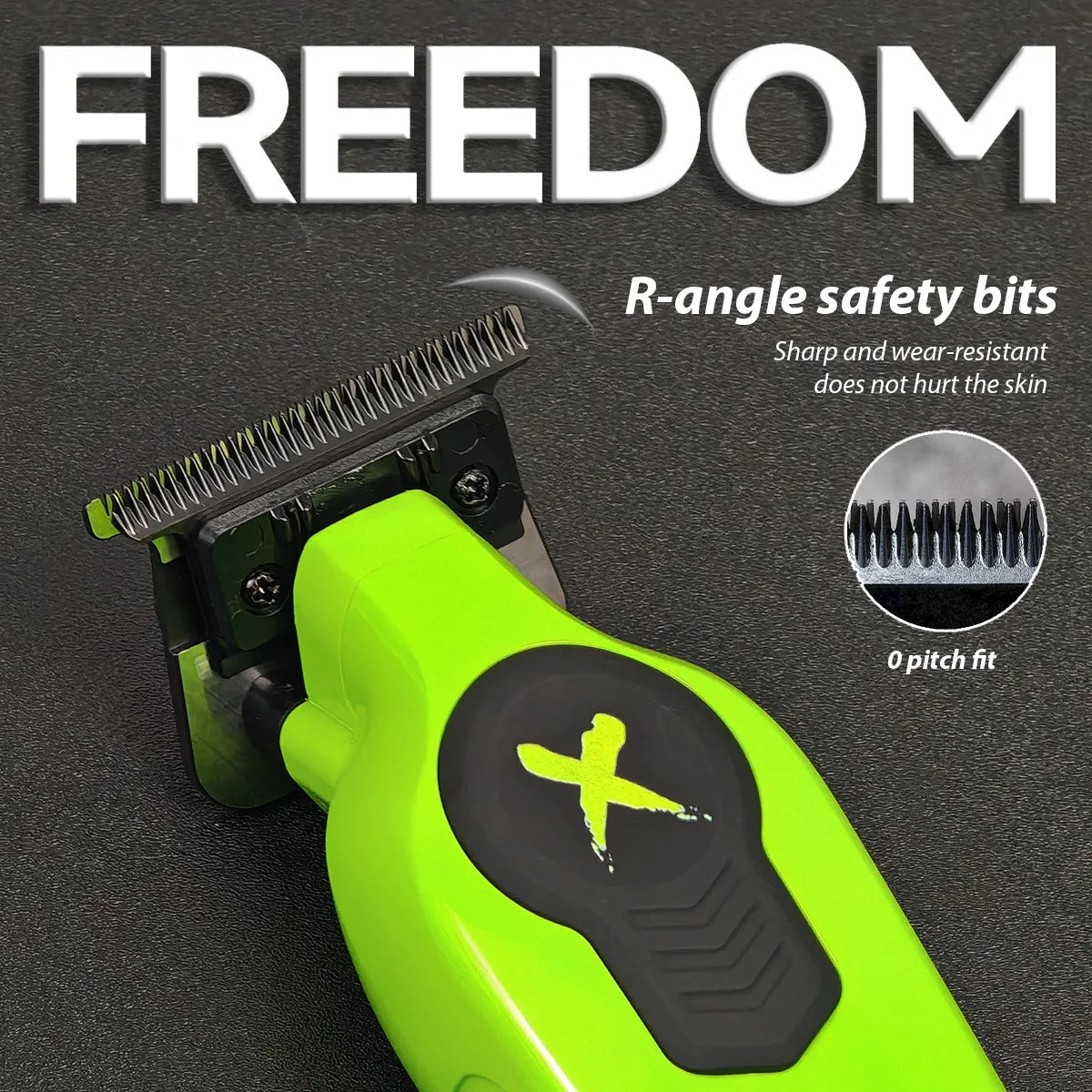 New 2024 BRDCLIP FA1T Green Professional Hair Trimmer Barber Carving Gradient Finish Machine Electric Clipper with Charger Stand