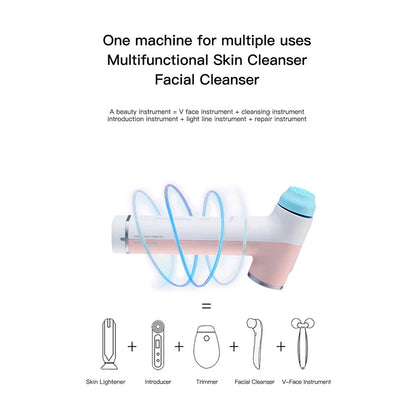NewFace Portable Cuidado De La Cara Piel Facial Cleanser Blackhead Remover Massage Brush Exfoliating Beauty Skin Scrubber Device
