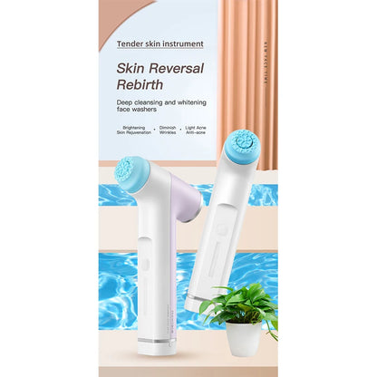 NewFace Portable Cuidado De La Cara Piel Facial Cleanser Blackhead Remover Massage Brush Exfoliating Beauty Skin Scrubber Device